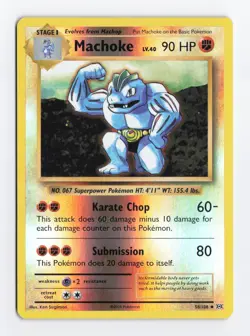 Machoke 58/108 Reverse Holo Uncommon XY Evolutions Pokemon TCG Card NM - Image 1