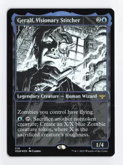 Geralf, Visionary Stitcher (Showcase) Foil R Innistrad: Crimson Vow MTG Card TCG - Image 1
