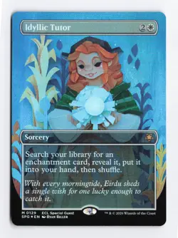 Idyllic Tutor Borderless Foil Mythic 0129 Special Guest SPG MTG TCG Card NM - Image 1