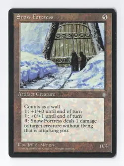 Snow Fortress Ice Age MTG Vintage Magic the Gathering Card TCG LP - Image 1
