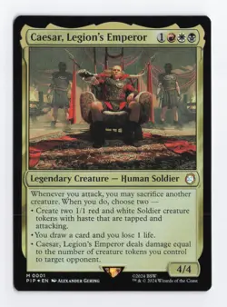 Caesar, Legion's Emperor Foil M Universes Beyond: Fallout MTG Card TCG NM - Image 1