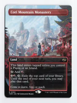 Cori Mountain Monastery Borderless Normal R Tarkir: Dragonstorm MTG Card TCG N - Image 1
