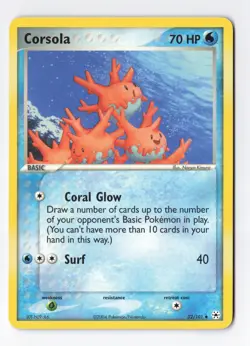 Corsola 32/101 Uncommon Regular Hidden Legends Vintage Pokemon Card LP/NM - Image 1