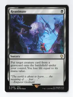 Reanimate Normal R Final Fantasy MTG Magic the Gathering Card NM - Image 1