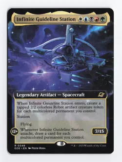 Infinite Guideline Station Extended Art Normal R Edge of Eternities MTG Card NM - Image 1