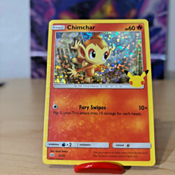 Chimchar 12/25 Holo Pokemon Card 25th Anniversary McDonalds Promo 2021 - Image 1