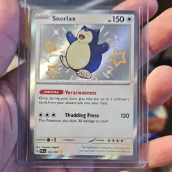 Pokemon Snorlax 202/091 SV: Paldean Fates Shiny Rare Holo English 2024 Card - Image 1