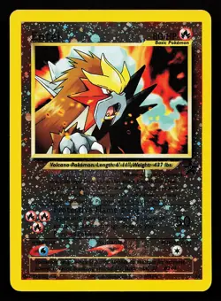 Entei 34 Reverse Holo WOTC Black Star Promo Pokemon Card - Image 1