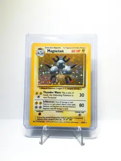 Magneton 9/102 Pokemon Card TCG Base Set Unlimited Holo HP - Image 1