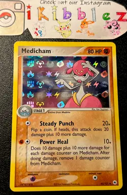 Medicham 42/101 NM Reverse Energy Symbol Holo Vintage Pokemon Card! - Image 1