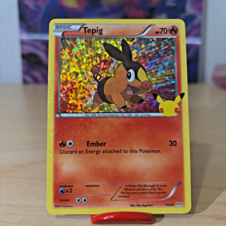 Pokemon Card Tepig 13/25 McDonald’s 25th Anniversary Promo Holo Near Mint - Image 1