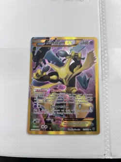 Pokemon TCG Alakazam EX Holo Ultra Rare 2016, 125/124 Card - Image 1