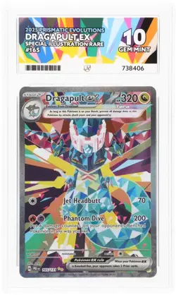 Pokemon Dragapult EX Prismatic Evolutions SIR 165/131 ACE 10 GEM MINT - Image 1