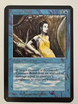 Magic the Gathering MTG Alpha Creature Bond NM (Beta Bob) - Image 1
