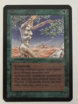 Magic the Gathering MTG Alpha Shanodin Dryads NM (Beta Bob) - Image 1