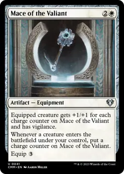 Mace of the Valiant 0041 - Regular - NM - Commander Masters MTG - Image 1