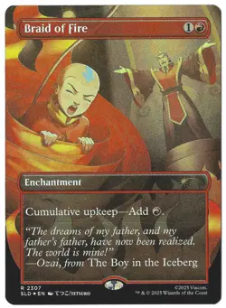 Braid of Fire (2307) (Rainbow Foil) Secret Lair Drop SLD Avatar MTG Foil - Image 1