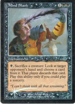 MTG: Nemesis: Foil Mind Slash: Lightly Played Condition - Image 1