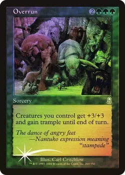 Odyssey MTG FOIL Overrun Magic - Image 1