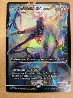 MTG 1x FOIL SHOWCASE Overlord of the Mistmoors 387 Duskmourn: House Magic x1 NM - Image 1