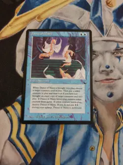 Dance of Many MTG The Dark Rare Blue Enchantment Moderately Played x1 GG6 - Image 2