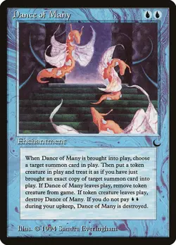 Dance of Many 1x MtG The Dark DRK MODERATELY PLAYED - Image 1