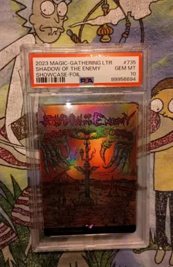 MTG LTR Shadow of the enemy Borderless Poster Foil PSA 10 LOTR Lord Of The Rings - Image 1