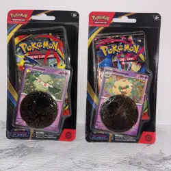 2 Pokemon Phantasmal Flames Booster Packs W/ Coin And Foil Sealed - Image 1
