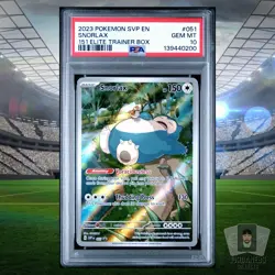 Snorlax 2023 Pokemon SVP EN Black Star Promo 151 ETB #051 PSA 10 GEM MINT - Image 1