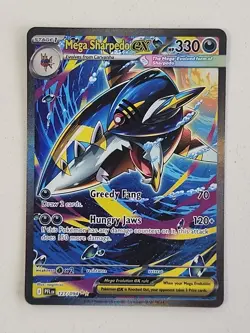 Pokemon TCG Mega Sharpedo EX Special Illustration Rare 127/94 Near Mint - Image 1