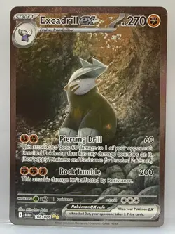 Excadrill Ex 168/086 Special Illustration Rare - S&V Black Bolt - Pokemon TCG - Image 1