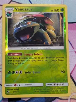 Venusaur 3/73 Reverse Holo - Pokemon TCG Shining Legends 2017 - LP/MP - Image 1
