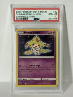 PSA 10 GEM MINT Shining Jirachi Holo Shining Legends Pokemon 42/73 - Image 1