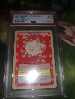 PSA 9 1st Print Green Back Primeape JAPANESE TOPSUN #57 Pokemon 1997 - Image 1