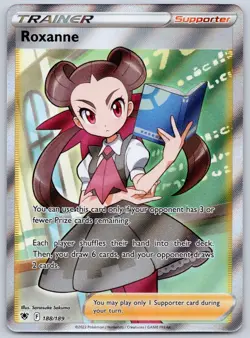 Roxanne (Full Art) 188/189 (NM) SWSH10: Astral Radiance Ultra Rare Pokemon TCG - Image 1