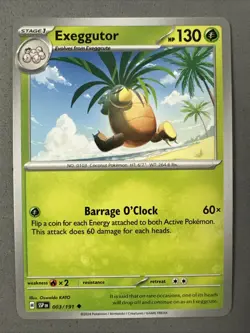 Pokemon TCG * SV Surging Sparks 003/191 Exeggutor U * FRESH PK - Image 1