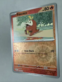 Pokemon TCG * SV Surging Sparks * 029/191 Fuecoco Common * REVERSE HOLO * NM - Image 2