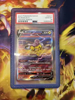 Pokemon Crown Zenith Entei V GG36, Suicune V GG38, Raikou V GG41 PSA 10 Trio Set - Image 4