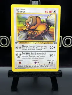Tauros 47/64 Jungle 1st Edition Regular Uncommon 1999 WOTC Pokemon TCG NM - Image 2