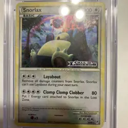 Pokemon Snorlax Call of Legends Prerelease Holo Rare Promo #33 CGC 8.5 - Image 2
