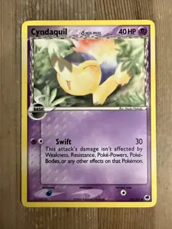 Pokemon TCG Cyndaquil EX Dragon Frontiers 45/101 Regular Common MP - Image 1
