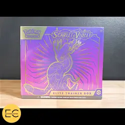 Pokemon Scarlet & Violet Base Set Elite Trainer Box - Miraidon [FACTORY SEALED] - Image 1