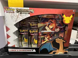 Pokemon TCG Celebrations Collection Lance's Charizard V Box 820650101625 - Image 1