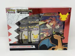 Pokemon TCG Celebrations Collection Lance's Charizard V Box Sealed 820650101625 - Image 1