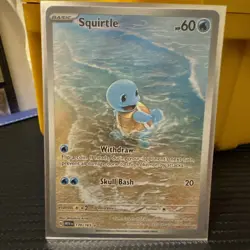 Squirtle 170/165 Sv: Scarlet & Violet 151 Illustration Rare Holo Pokemon TCG NM - Image 1