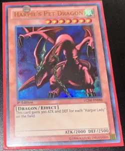 YUGIOH! Harpie's Pet Dragon LCJW-EN086 1st Edition Ultra Rare NM - Image 1