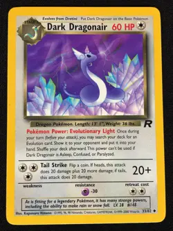Pokemon Dark Dragonair Team Rocket 33/82 Common (NM) - Image 1