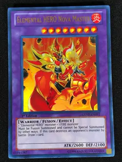 Yugioh Elemental Hero Nova Master GENF-EN093 1st Ultra (NM) - Image 1
