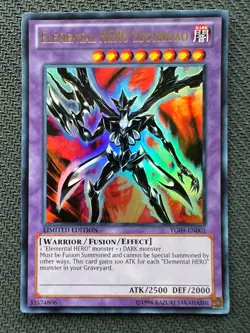 Yugioh Elemental HERO Escuridao Limited Edition Ultra Rare YG09-EN001 NM - Image 1