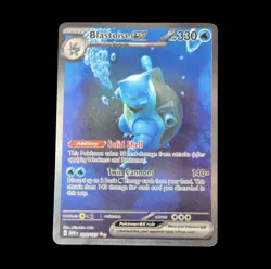 Pokemon Blastoise ex 200/165 Special Illustration Rare SV: Scarlet & Violet 151 - Image 1